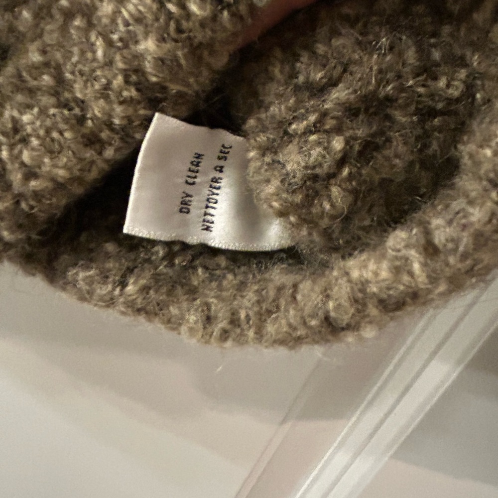 Talbots Brown Bouclé Button-Up Cardigan - Picture 7 of 8